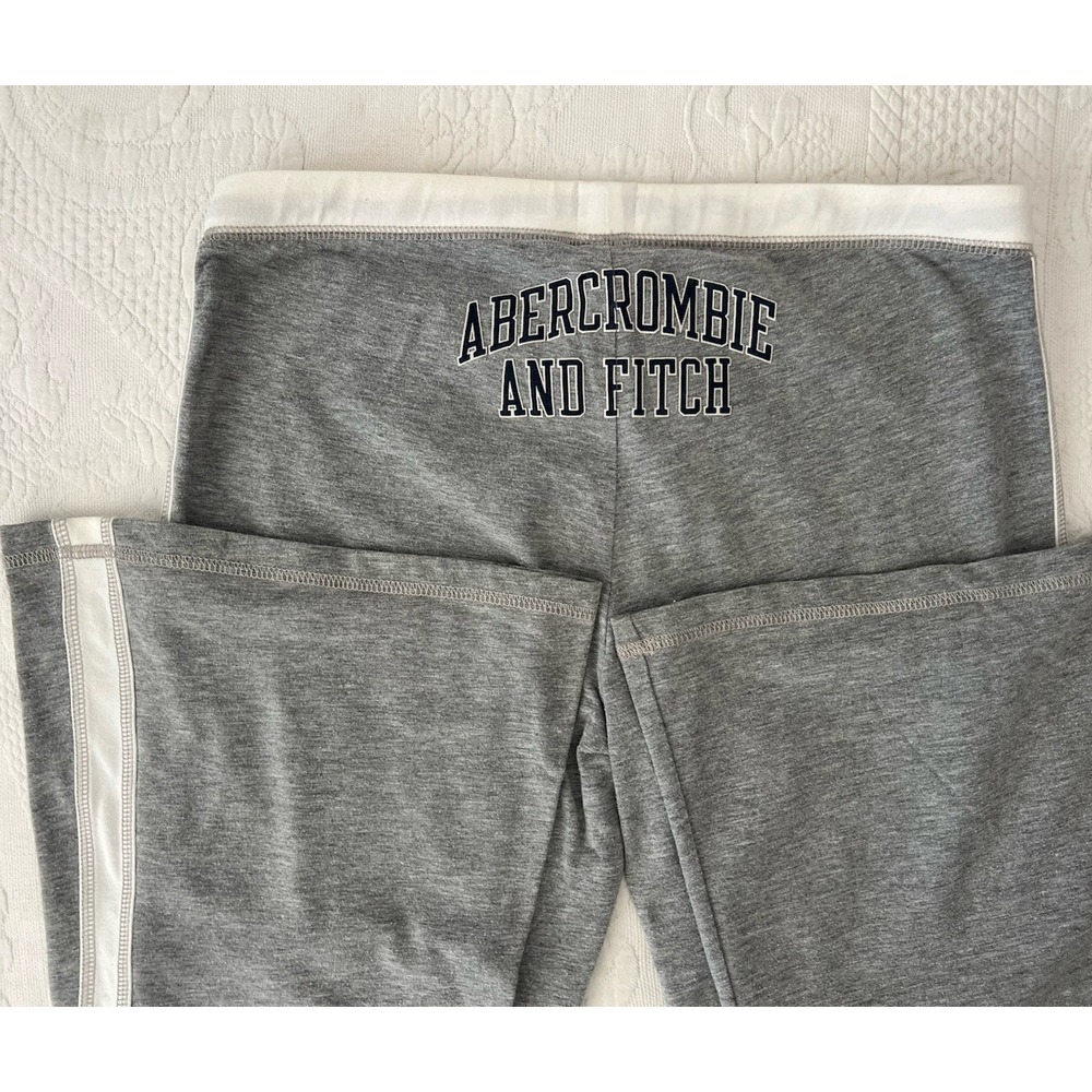 Y2K Abercrombie & Fitch Low Rise Flare Pants Women's Small Flare Athletic Sweats - Picture 5 of 16